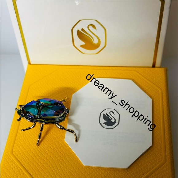 New In Box Authentic Swarovski SCS 2024 Beetle Crystal Metal Figurine #5668994 - Picture 2 of 16